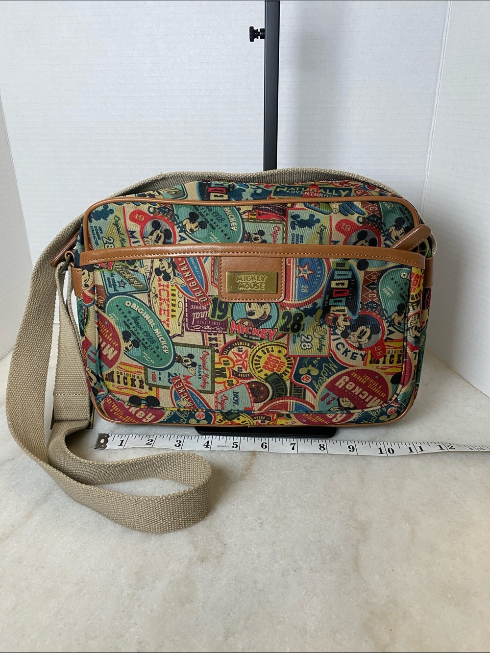 Disney Mickey Mouse Canvas Crossbody Bag